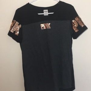 PINK Bling V-Neck T-shirt